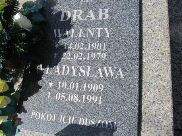 Władysława Drab 1909 Dzierżoniów - Grobonet - Wyszukiwarka osób pochowanych