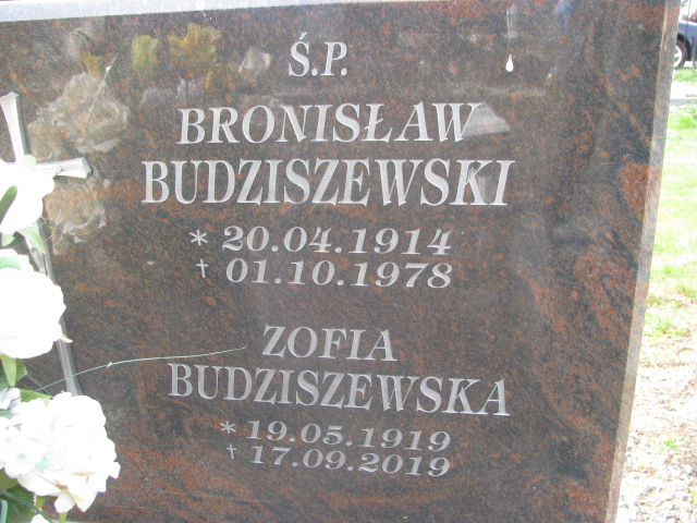 Zofia Budziszewska 1919 Dzierżoniów - Grobonet - Wyszukiwarka osób pochowanych