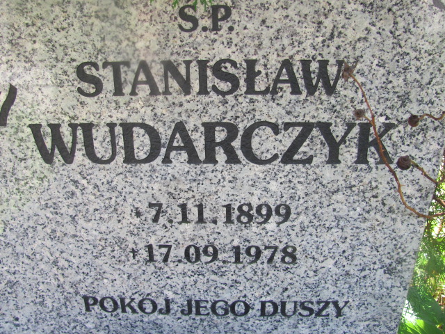 Stanisław Wudarczyk 1899 Dzierżoniów - Grobonet - Wyszukiwarka osób pochowanych