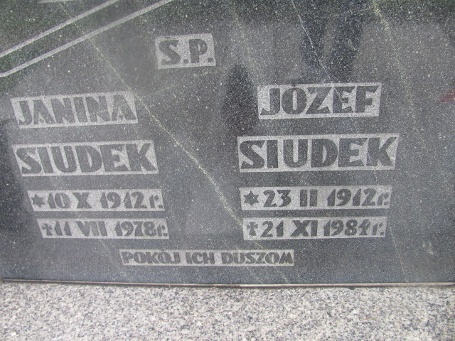 Józef Siudek 1912 Dzierżoniów - Grobonet - Wyszukiwarka osób pochowanych