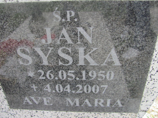 Jan Syska 1950 Dzierżoniów - Grobonet - Wyszukiwarka osób pochowanych