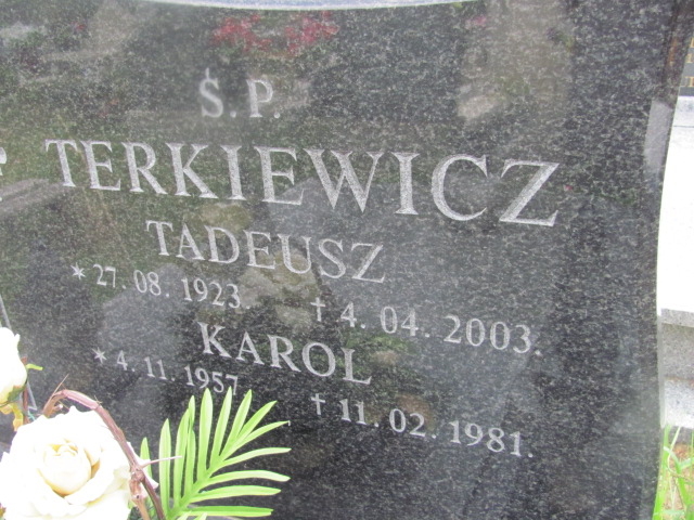 Tadeusz Terkiewicz 1923 Dzierżoniów - Grobonet - Wyszukiwarka osób pochowanych