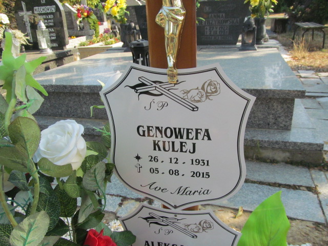 Genowefa Kulej 1931 Dzierżoniów - Grobonet - Wyszukiwarka osób pochowanych