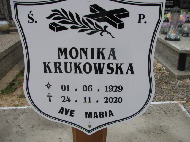 Monika Krukowska 1929 Dzierżoniów - Grobonet - Wyszukiwarka osób pochowanych