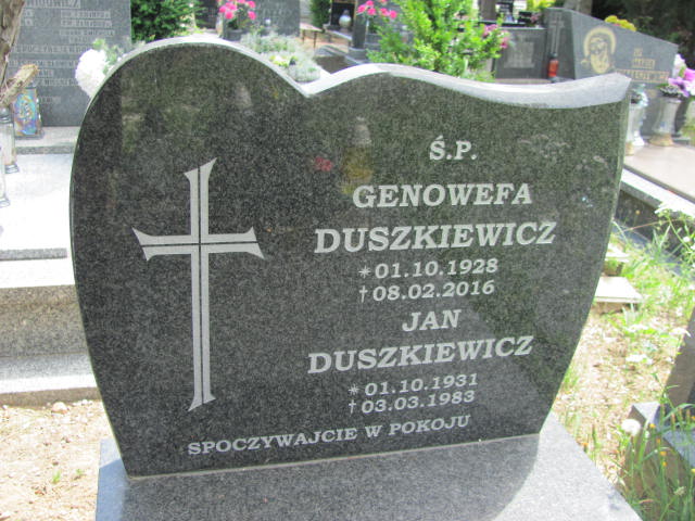 Jan Duszkiewicz 1931 Dzierżoniów - Grobonet - Wyszukiwarka osób pochowanych