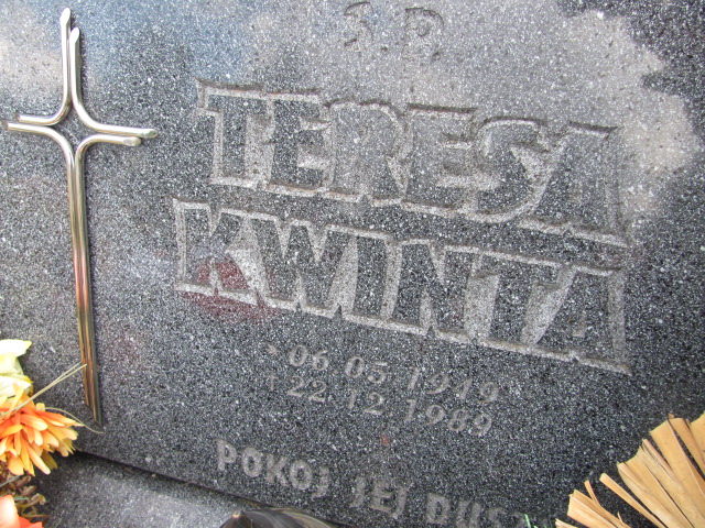 Teresa Kwinta 1949 Dzierżoniów - Grobonet - Wyszukiwarka osób pochowanych