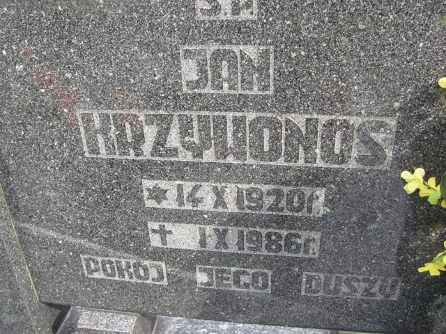 Jan Krzywonos 1920 Dzierżoniów - Grobonet - Wyszukiwarka osób pochowanych
