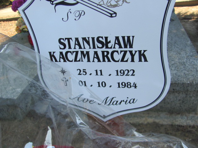 Stanisław Kaczmarczyk 1922 Dzierżoniów - Grobonet - Wyszukiwarka osób pochowanych