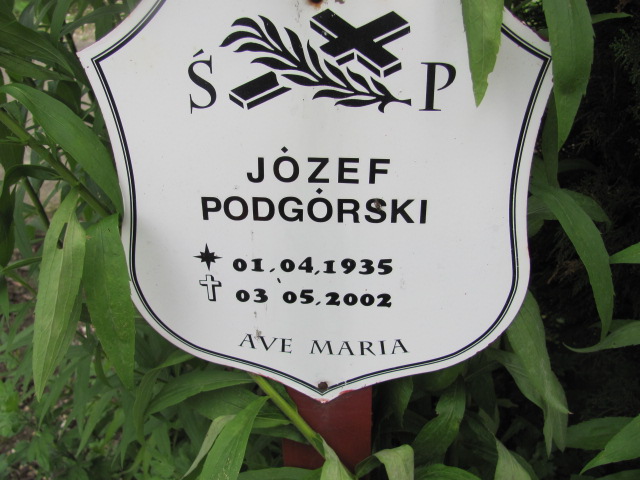 Józef Podgórski 1935 Dzierżoniów - Grobonet - Wyszukiwarka osób pochowanych