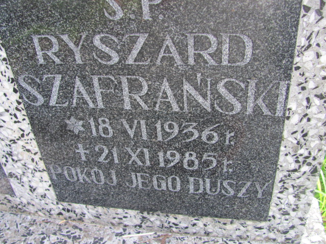 Ryszard Szafrański 1936 Dzierżoniów - Grobonet - Wyszukiwarka osób pochowanych