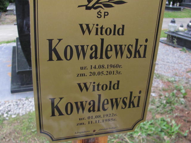 Witold Kowalewski 1960 Dzierżoniów - Grobonet - Wyszukiwarka osób pochowanych