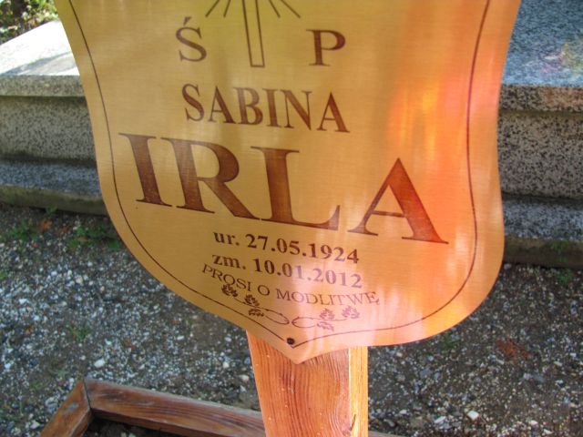 Sabina Irla 1924 Dzierżoniów - Grobonet - Wyszukiwarka osób pochowanych