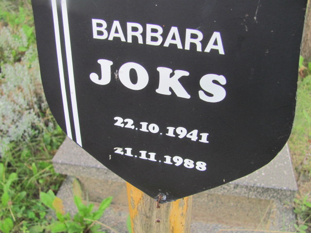 Barbara Joks 1941 Dzierżoniów - Grobonet - Wyszukiwarka osób pochowanych