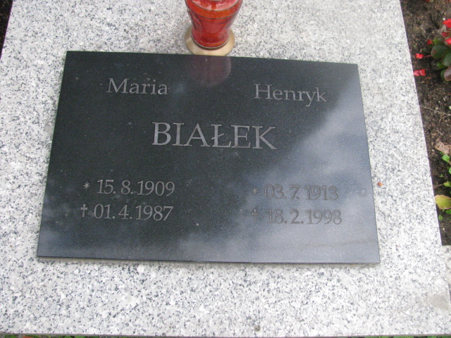 Maria Białek 1909 Dzierżoniów - Grobonet - Wyszukiwarka osób pochowanych