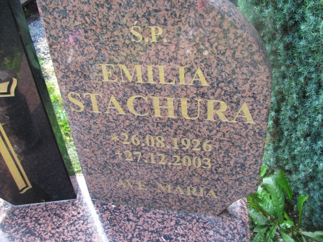 Emilia Stachura 1926 Dzierżoniów - Grobonet - Wyszukiwarka osób pochowanych