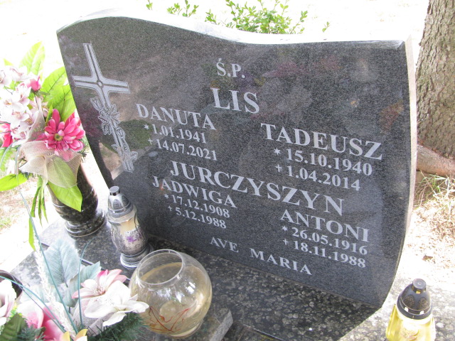 Danuta Lis 1941 Dzierżoniów - Grobonet - Wyszukiwarka osób pochowanych