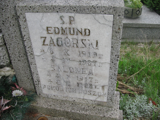 Salomea Zagórska 1917 Dzierżoniów - Grobonet - Wyszukiwarka osób pochowanych