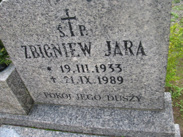 Zbigniew Jara 1933 Dzierżoniów - Grobonet - Wyszukiwarka osób pochowanych