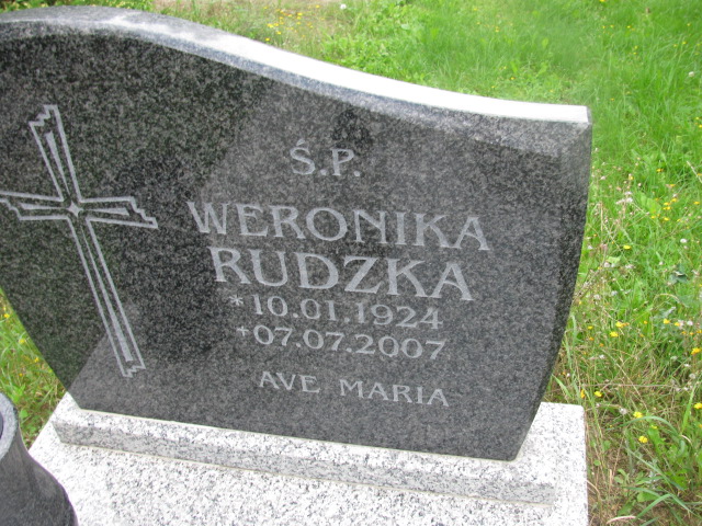 Weronika Rudzka 1924 Dzierżoniów - Grobonet - Wyszukiwarka osób pochowanych
