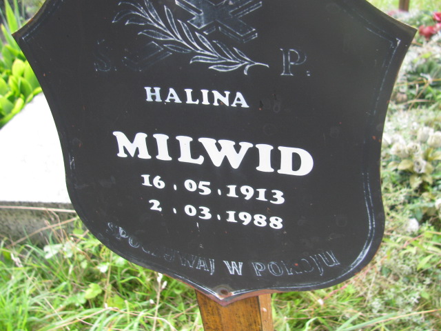 Halina Milwid 1913 Dzierżoniów - Grobonet - Wyszukiwarka osób pochowanych