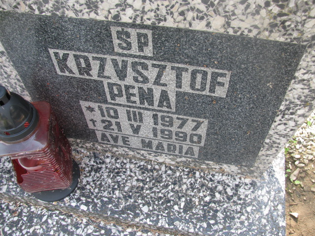 Krzysztof Pena 1977 Dzierżoniów - Grobonet - Wyszukiwarka osób pochowanych