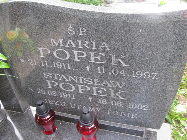 Maria Popek 1911 Dzierżoniów - Grobonet - Wyszukiwarka osób pochowanych