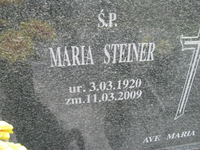 Maria Steiner 1920 Dzierżoniów - Grobonet - Wyszukiwarka osób pochowanych