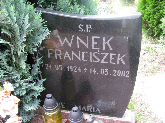 Franciszek Wnęk 1924 Dzierżoniów - Grobonet - Wyszukiwarka osób pochowanych