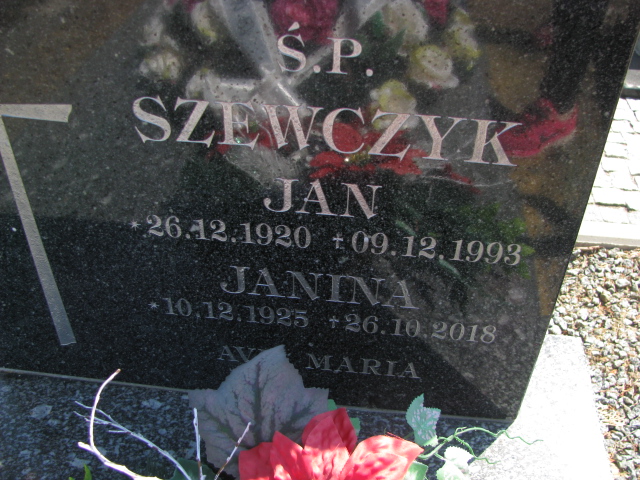 Jan Szewczyk 1920 Dzierżoniów - Grobonet - Wyszukiwarka osób pochowanych