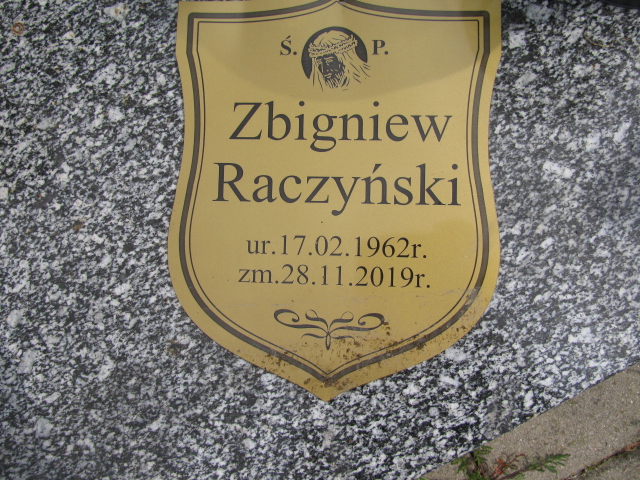 Zbigniew Henryk Raczyński 1962 Dzierżoniów - Grobonet - Wyszukiwarka osób pochowanych