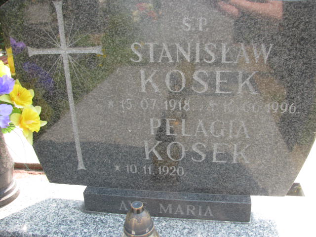 Pelagia Kosek 1920 Dzierżoniów - Grobonet - Wyszukiwarka osób pochowanych