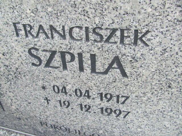 Franciszek Szpila 1917 Dzierżoniów - Grobonet - Wyszukiwarka osób pochowanych