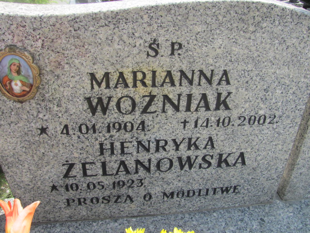 Marianna Woźniak 1904 Dzierżoniów - Grobonet - Wyszukiwarka osób pochowanych