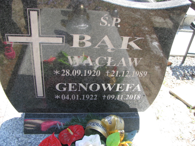 Genowefa Bąk 1922 Dzierżoniów - Grobonet - Wyszukiwarka osób pochowanych