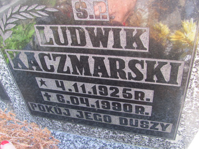 Ludwik Kaczmarski 1925 Dzierżoniów - Grobonet - Wyszukiwarka osób pochowanych