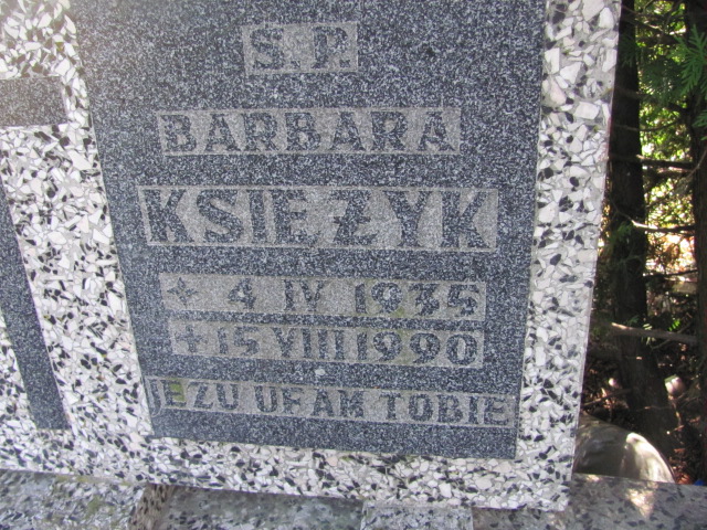 Barbara Księżyk 1935 Dzierżoniów - Grobonet - Wyszukiwarka osób pochowanych