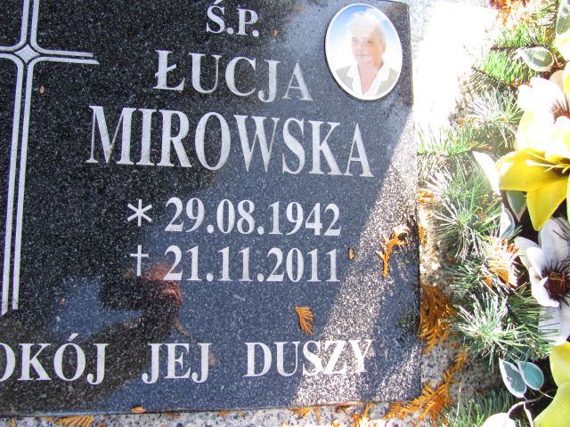 Łucja Mirowska 1942 Dzierżoniów - Grobonet - Wyszukiwarka osób pochowanych