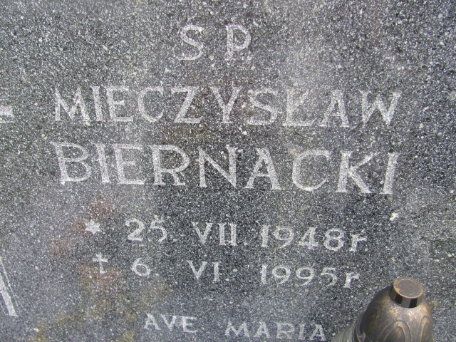 Mieczysław Biernacki 1948 Dzierżoniów - Grobonet - Wyszukiwarka osób pochowanych