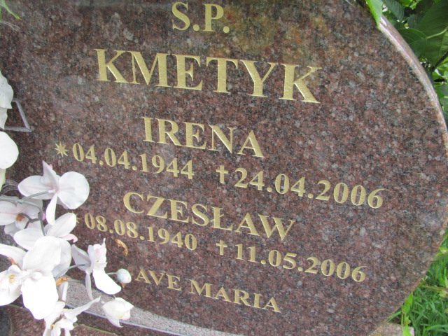 Irena Kmetyk 1944 Dzierżoniów - Grobonet - Wyszukiwarka osób pochowanych