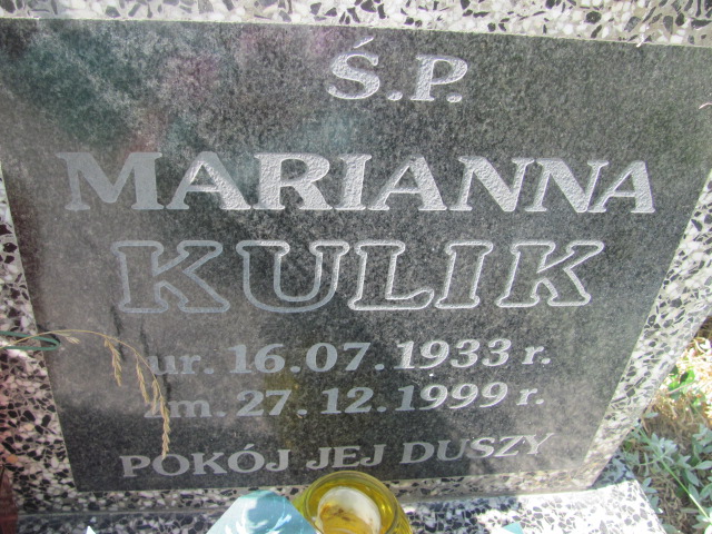 Marianna Kulik 1933 Dzierżoniów - Grobonet - Wyszukiwarka osób pochowanych