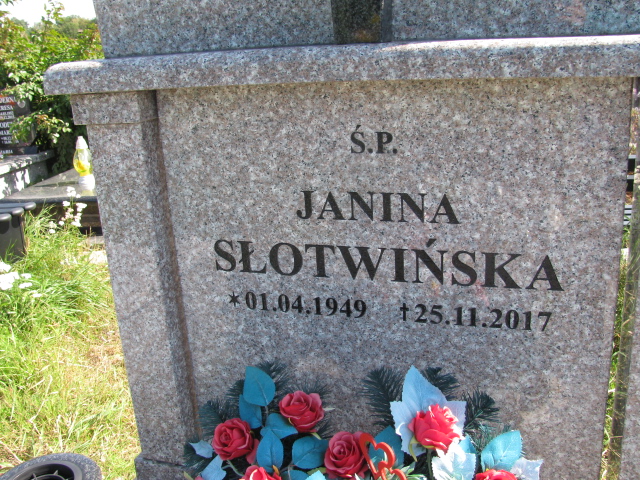 Janina Słotwińska 1949 Dzierżoniów - Grobonet - Wyszukiwarka osób pochowanych
