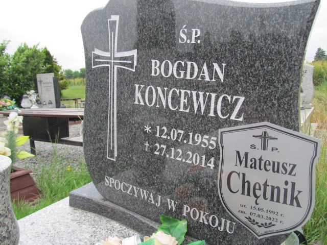 Bogdan Koncewicz 1955 Dzierżoniów - Grobonet - Wyszukiwarka osób pochowanych