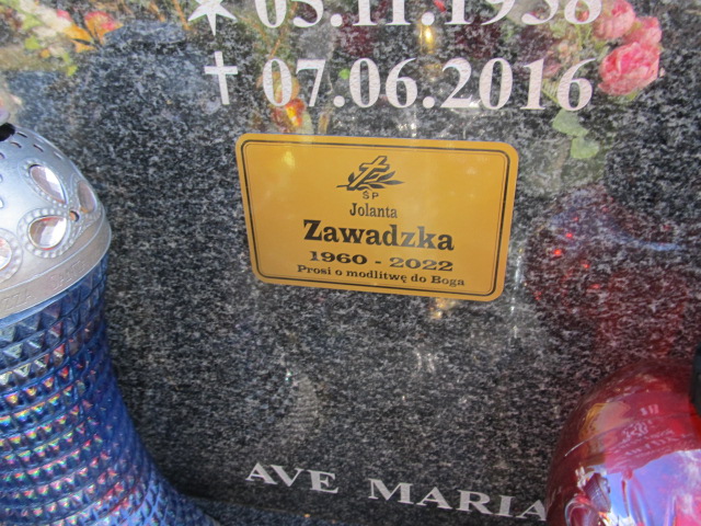 Jolanta Zawadzka 1960 Dzierżoniów - Grobonet - Wyszukiwarka osób pochowanych