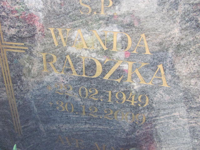 Wanda Radzka 1949 Dzierżoniów - Grobonet - Wyszukiwarka osób pochowanych