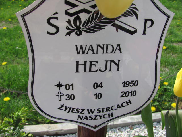 Wanda Hejn 1950 Dzierżoniów - Grobonet - Wyszukiwarka osób pochowanych