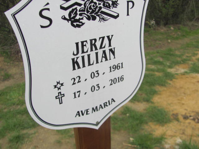 Grób Jerzy Arkadiusz Kilian