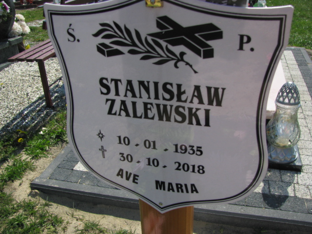 Stanisław Feliks Zalewski 1935 Dzierżoniów - Grobonet - Wyszukiwarka osób pochowanych