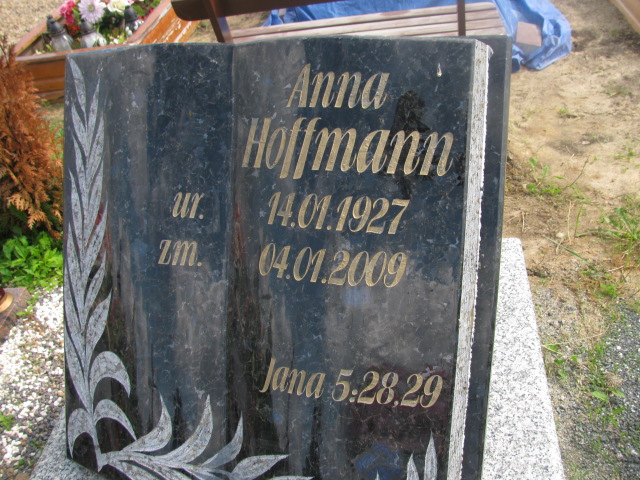 Anna Hoffmann 1927 Dzierżoniów - Grobonet - Wyszukiwarka osób pochowanych