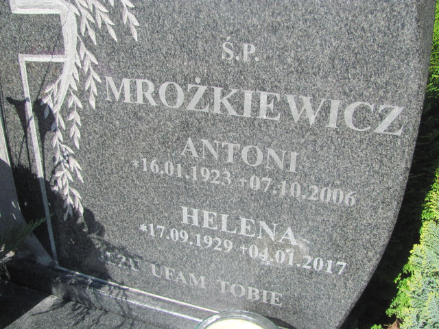 Helena Mrożkiewicz 1929 Dzierżoniów - Grobonet - Wyszukiwarka osób pochowanych