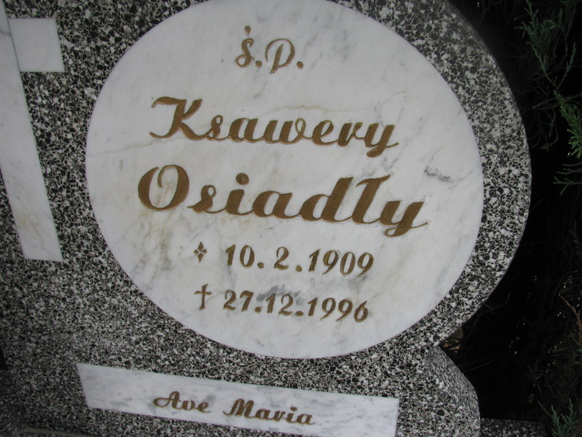 Ksawery Osiadły 1909 Dzierżoniów - Grobonet - Wyszukiwarka osób pochowanych